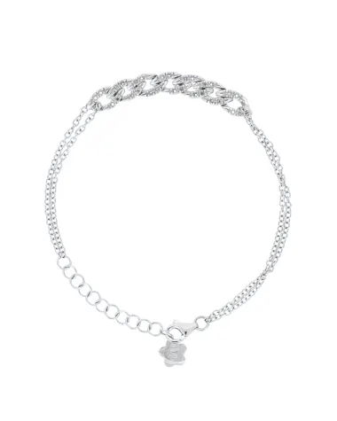 18CT W/G BRACELET MNT 1pt/28s